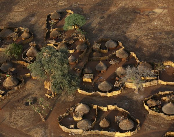 Chad, Zakouma National Park, Village Bon Chad, Zakouma National Park, Village Bon